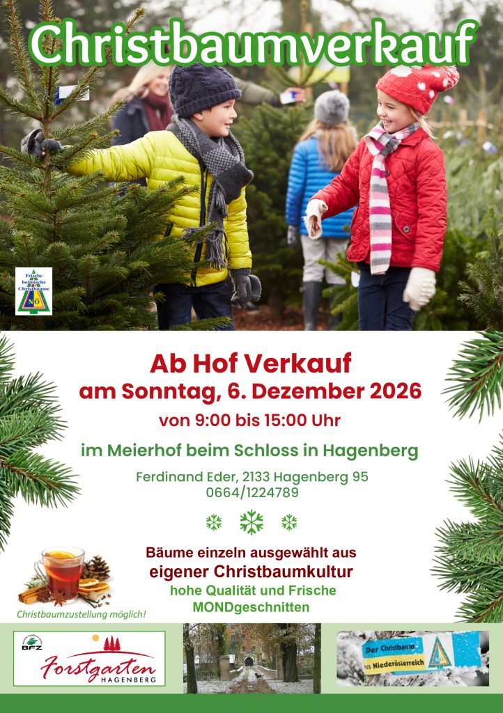 Flyer Christbaum Ab Hof Verkauf Hagenberg